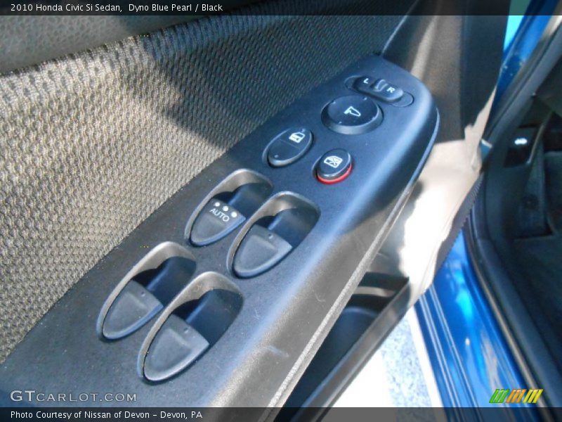 Dyno Blue Pearl / Black 2010 Honda Civic Si Sedan