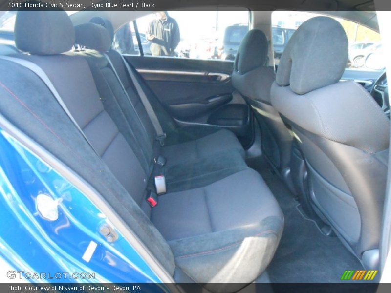 Dyno Blue Pearl / Black 2010 Honda Civic Si Sedan