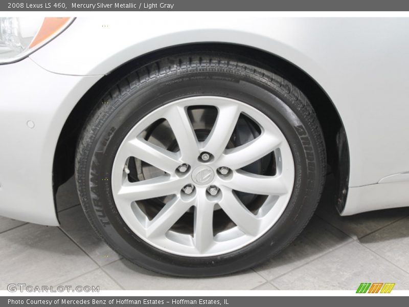 Mercury Silver Metallic / Light Gray 2008 Lexus LS 460