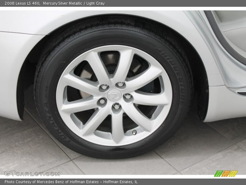 Mercury Silver Metallic / Light Gray 2008 Lexus LS 460