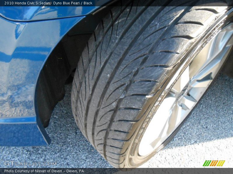 Dyno Blue Pearl / Black 2010 Honda Civic Si Sedan