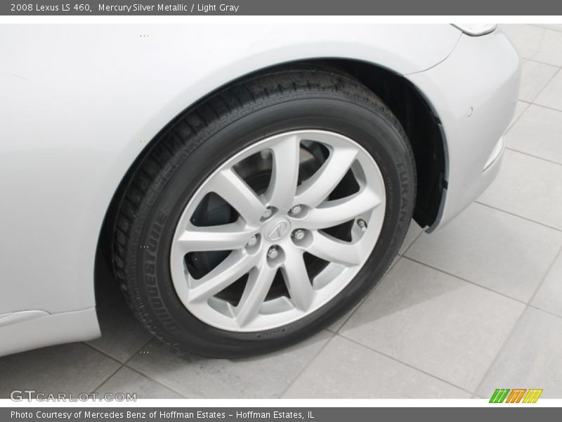 Mercury Silver Metallic / Light Gray 2008 Lexus LS 460