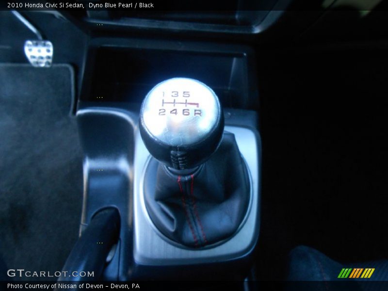 Dyno Blue Pearl / Black 2010 Honda Civic Si Sedan