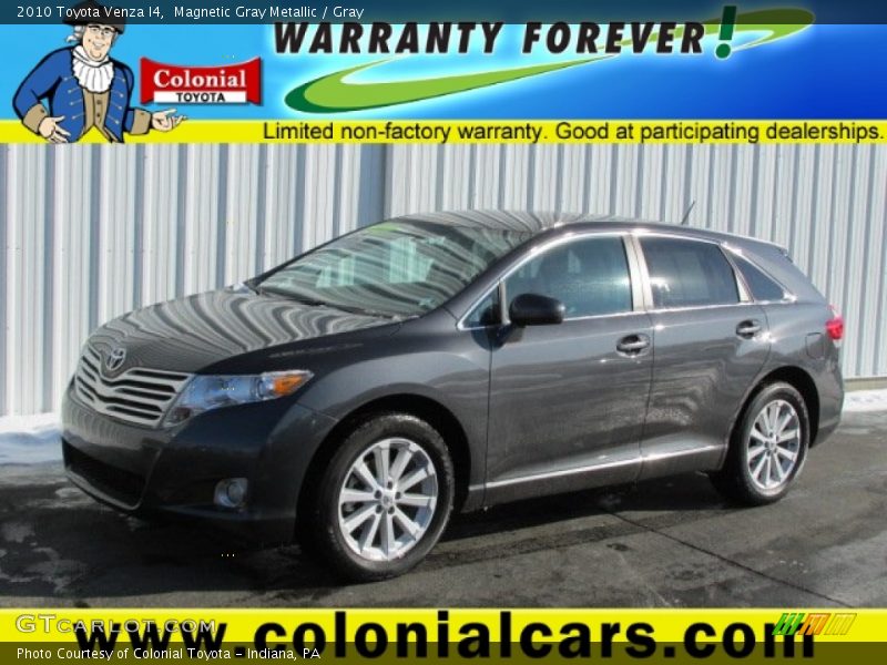 Magnetic Gray Metallic / Gray 2010 Toyota Venza I4