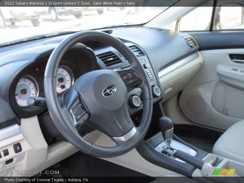 Satin White Pearl / Ivory 2012 Subaru Impreza 2.0i Sport Limited 5 Door