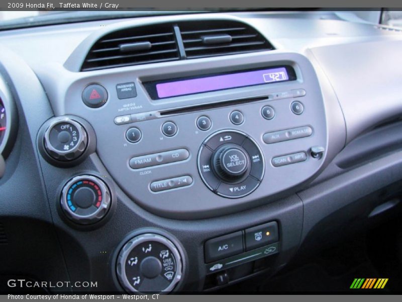 Taffeta White / Gray 2009 Honda Fit