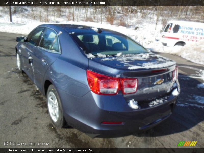 Atlantis Blue Metallic / Jet Black/Titanium 2013 Chevrolet Malibu LS