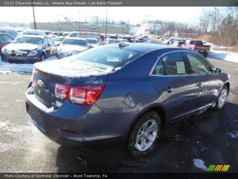 Atlantis Blue Metallic / Jet Black/Titanium 2013 Chevrolet Malibu LS