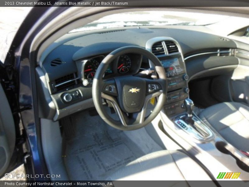 Atlantis Blue Metallic / Jet Black/Titanium 2013 Chevrolet Malibu LS
