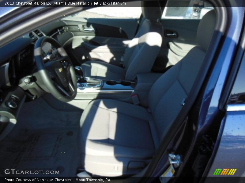 Atlantis Blue Metallic / Jet Black/Titanium 2013 Chevrolet Malibu LS
