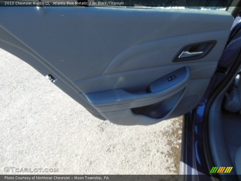 Atlantis Blue Metallic / Jet Black/Titanium 2013 Chevrolet Malibu LS