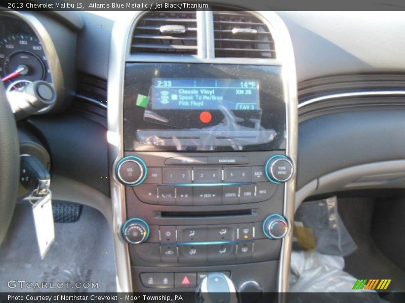 Atlantis Blue Metallic / Jet Black/Titanium 2013 Chevrolet Malibu LS