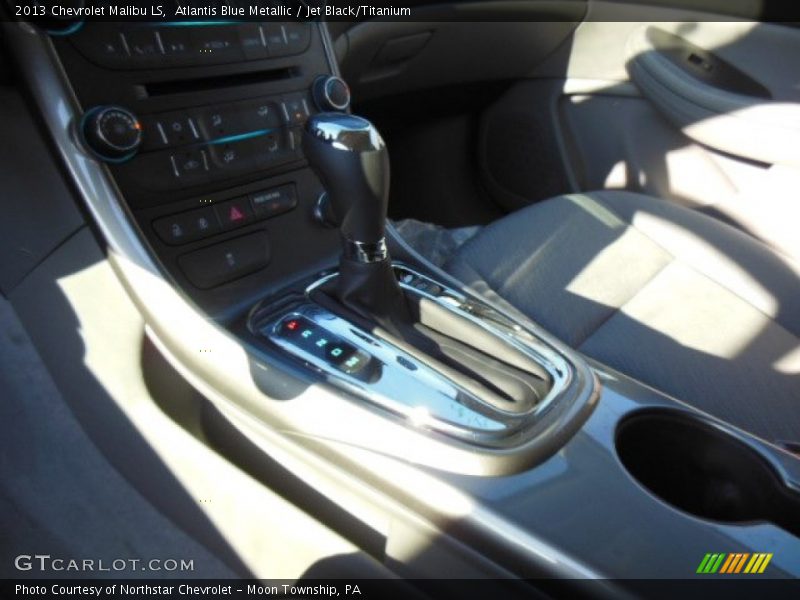 Atlantis Blue Metallic / Jet Black/Titanium 2013 Chevrolet Malibu LS