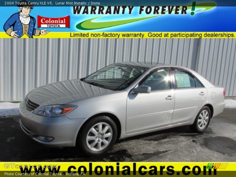 Lunar Mist Metallic / Stone 2004 Toyota Camry XLE V6