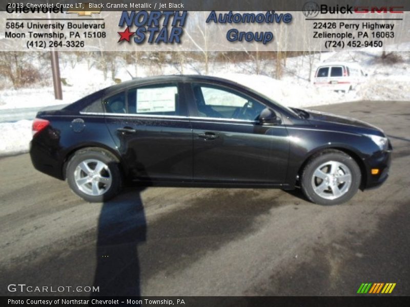 Black Granite Metallic / Jet Black 2013 Chevrolet Cruze LT