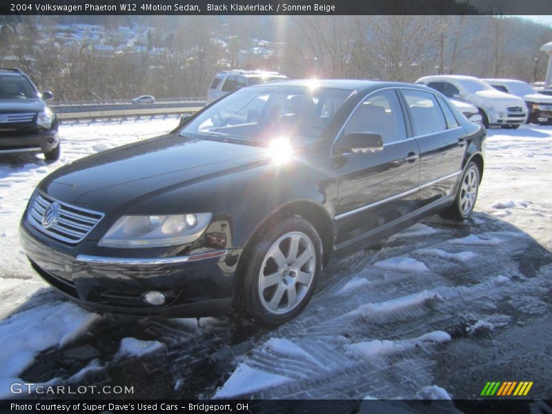 Black Klavierlack / Sonnen Beige 2004 Volkswagen Phaeton W12 4Motion Sedan