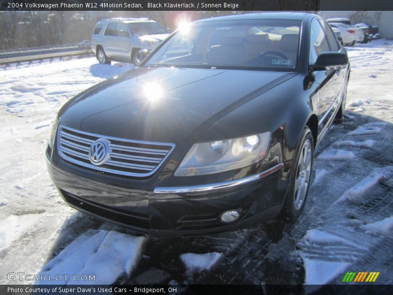 Black Klavierlack / Sonnen Beige 2004 Volkswagen Phaeton W12 4Motion Sedan
