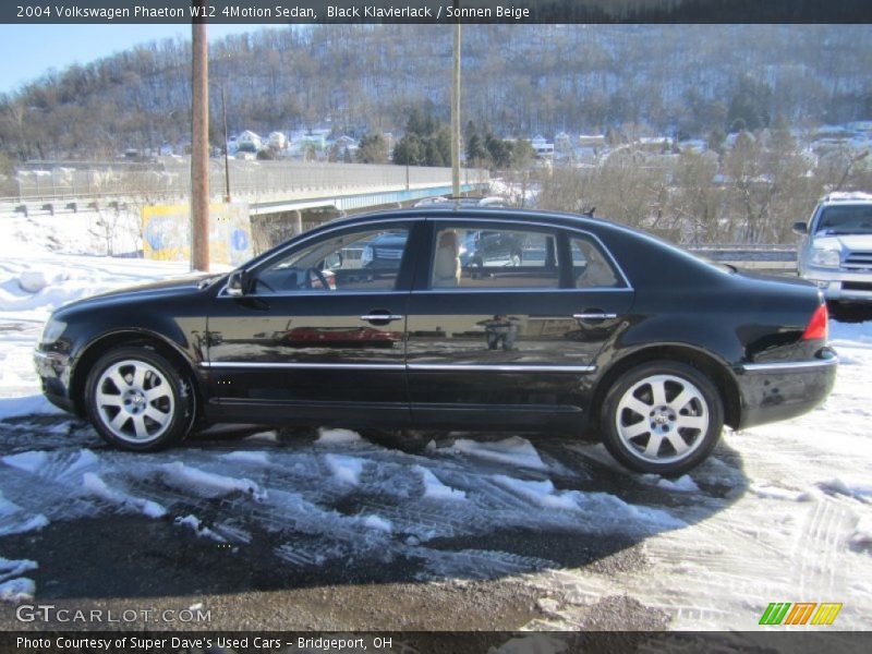 Black Klavierlack / Sonnen Beige 2004 Volkswagen Phaeton W12 4Motion Sedan