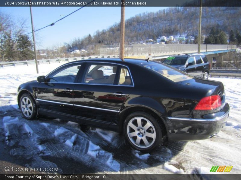 Black Klavierlack / Sonnen Beige 2004 Volkswagen Phaeton W12 4Motion Sedan