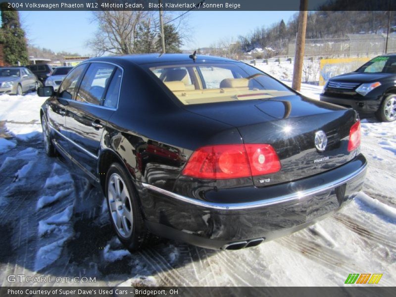 Black Klavierlack / Sonnen Beige 2004 Volkswagen Phaeton W12 4Motion Sedan