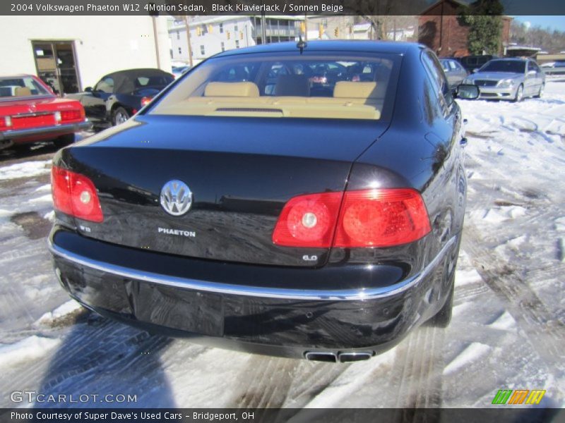 Black Klavierlack / Sonnen Beige 2004 Volkswagen Phaeton W12 4Motion Sedan