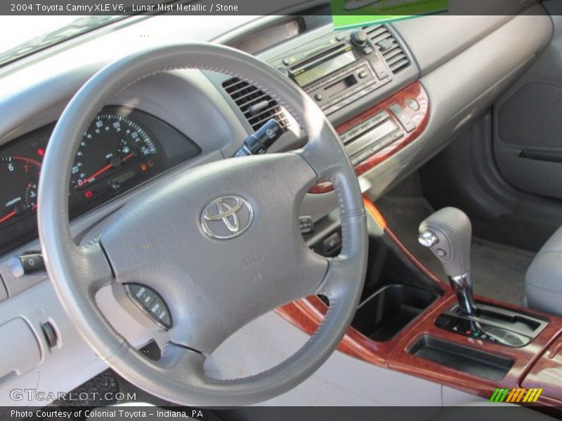 Lunar Mist Metallic / Stone 2004 Toyota Camry XLE V6