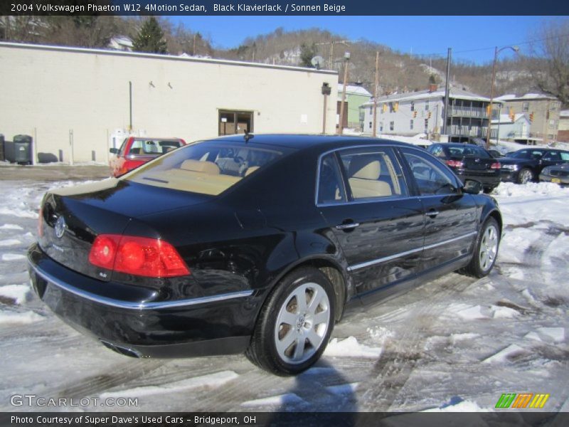 Black Klavierlack / Sonnen Beige 2004 Volkswagen Phaeton W12 4Motion Sedan