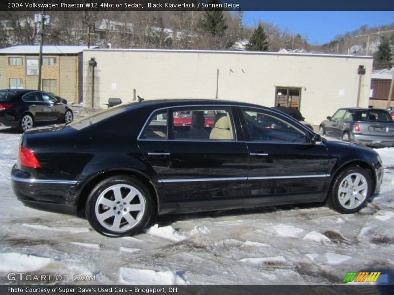 Black Klavierlack / Sonnen Beige 2004 Volkswagen Phaeton W12 4Motion Sedan
