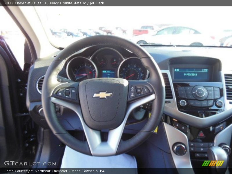 Black Granite Metallic / Jet Black 2013 Chevrolet Cruze LT