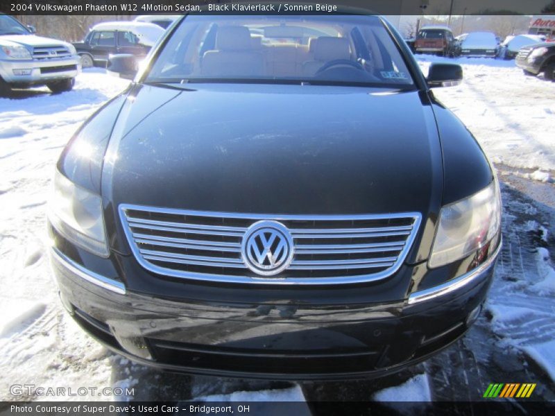 Black Klavierlack / Sonnen Beige 2004 Volkswagen Phaeton W12 4Motion Sedan
