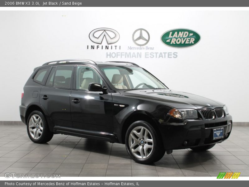 Jet Black / Sand Beige 2006 BMW X3 3.0i