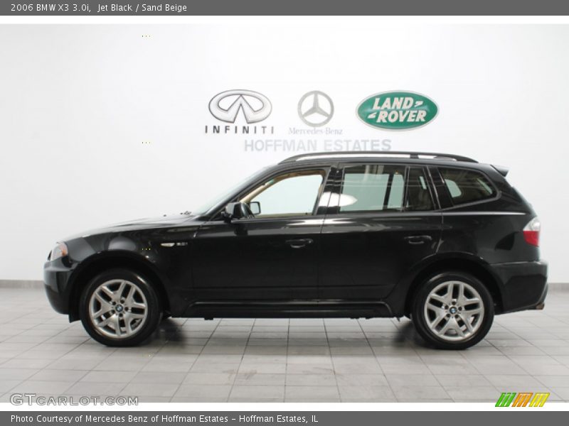 Jet Black / Sand Beige 2006 BMW X3 3.0i