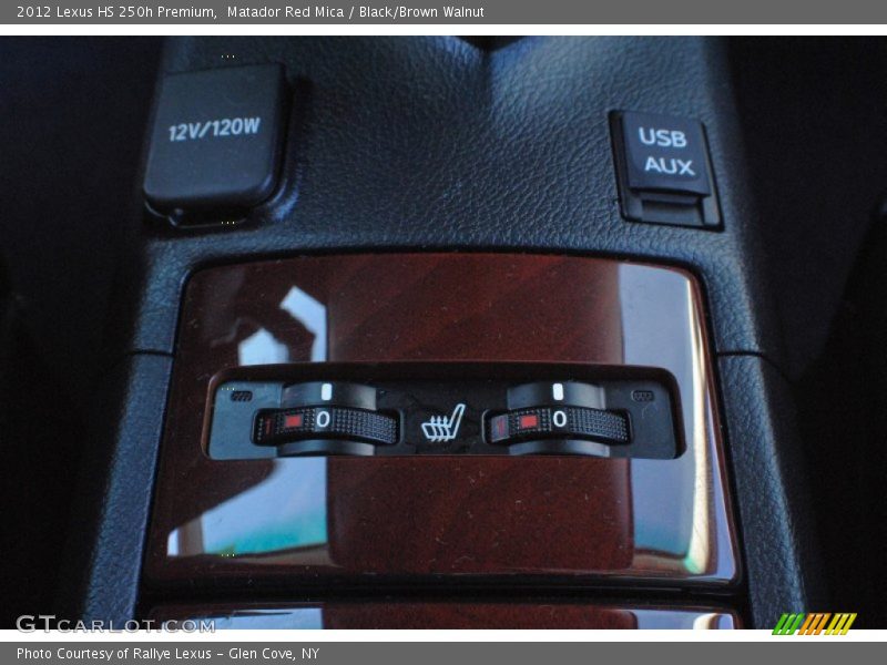 Matador Red Mica / Black/Brown Walnut 2012 Lexus HS 250h Premium