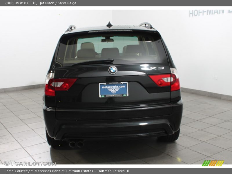 Jet Black / Sand Beige 2006 BMW X3 3.0i
