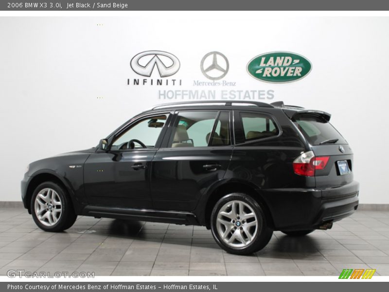 Jet Black / Sand Beige 2006 BMW X3 3.0i