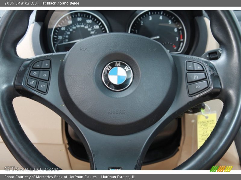 Jet Black / Sand Beige 2006 BMW X3 3.0i