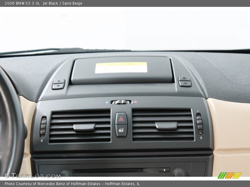 Jet Black / Sand Beige 2006 BMW X3 3.0i