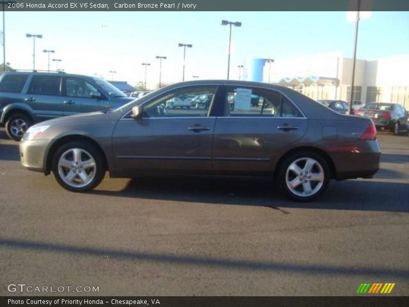 Carbon Bronze Pearl / Ivory 2006 Honda Accord EX V6 Sedan