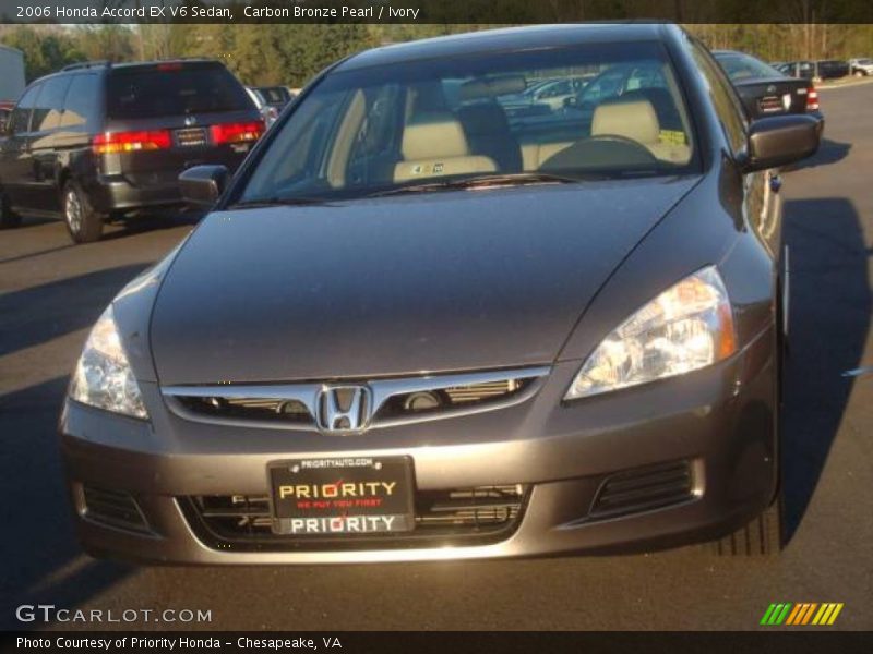 Carbon Bronze Pearl / Ivory 2006 Honda Accord EX V6 Sedan