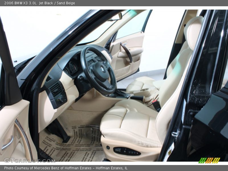 Jet Black / Sand Beige 2006 BMW X3 3.0i