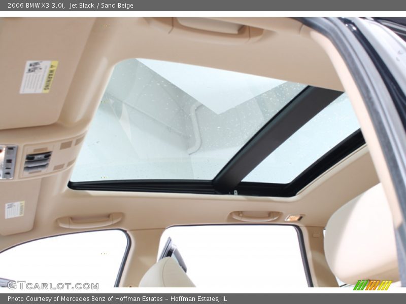Jet Black / Sand Beige 2006 BMW X3 3.0i