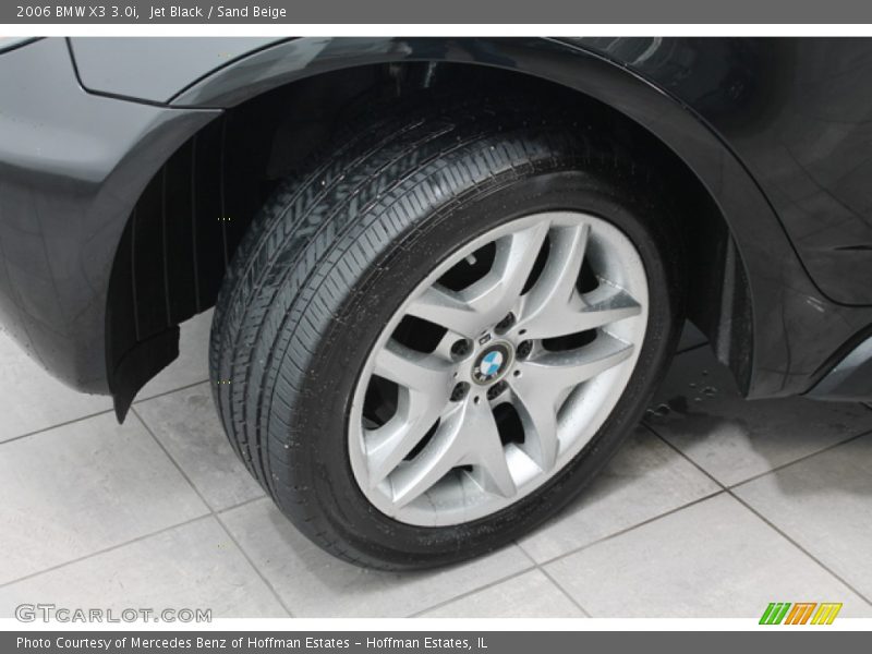 Jet Black / Sand Beige 2006 BMW X3 3.0i