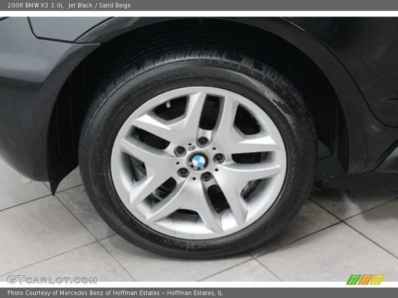 Jet Black / Sand Beige 2006 BMW X3 3.0i