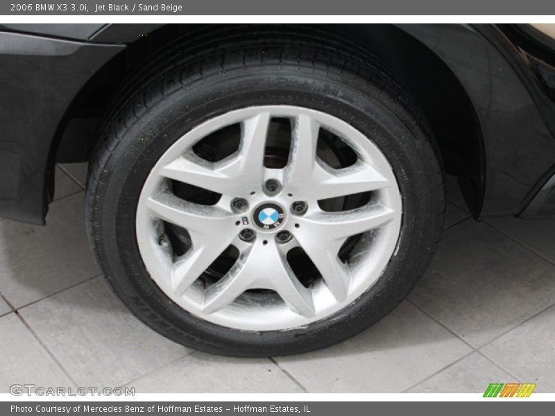 Jet Black / Sand Beige 2006 BMW X3 3.0i