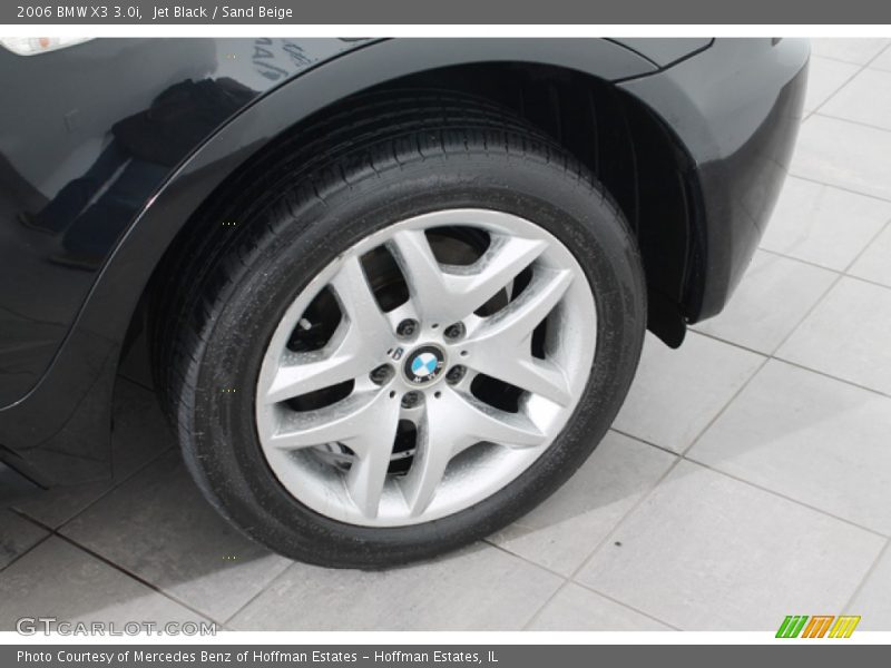 Jet Black / Sand Beige 2006 BMW X3 3.0i
