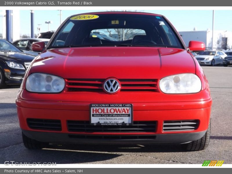 Tornado Red / Black 2000 Volkswagen Cabrio GLS