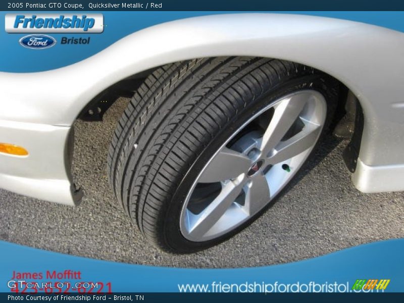 Quicksilver Metallic / Red 2005 Pontiac GTO Coupe