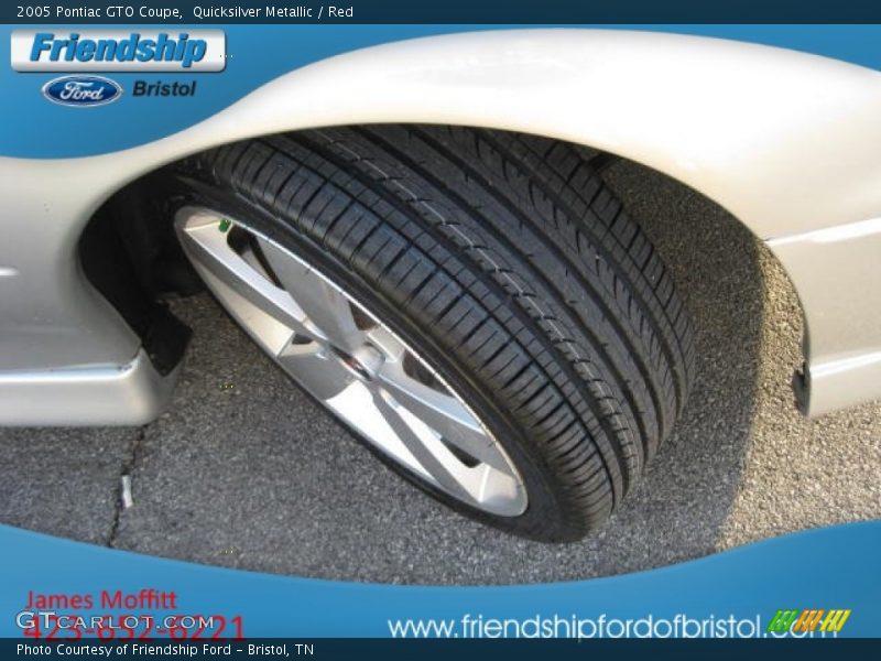 Quicksilver Metallic / Red 2005 Pontiac GTO Coupe
