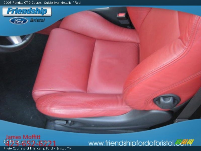 Quicksilver Metallic / Red 2005 Pontiac GTO Coupe