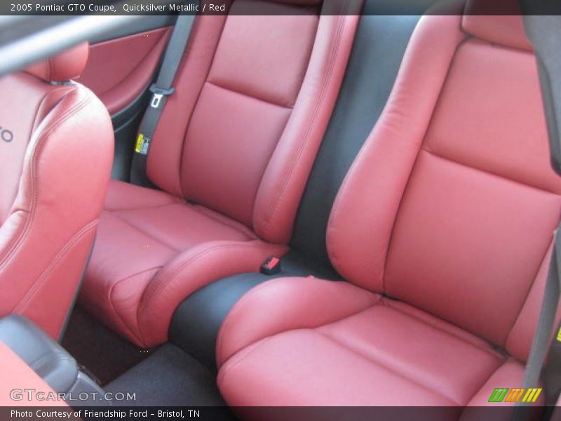 Rear Seat of 2005 GTO Coupe